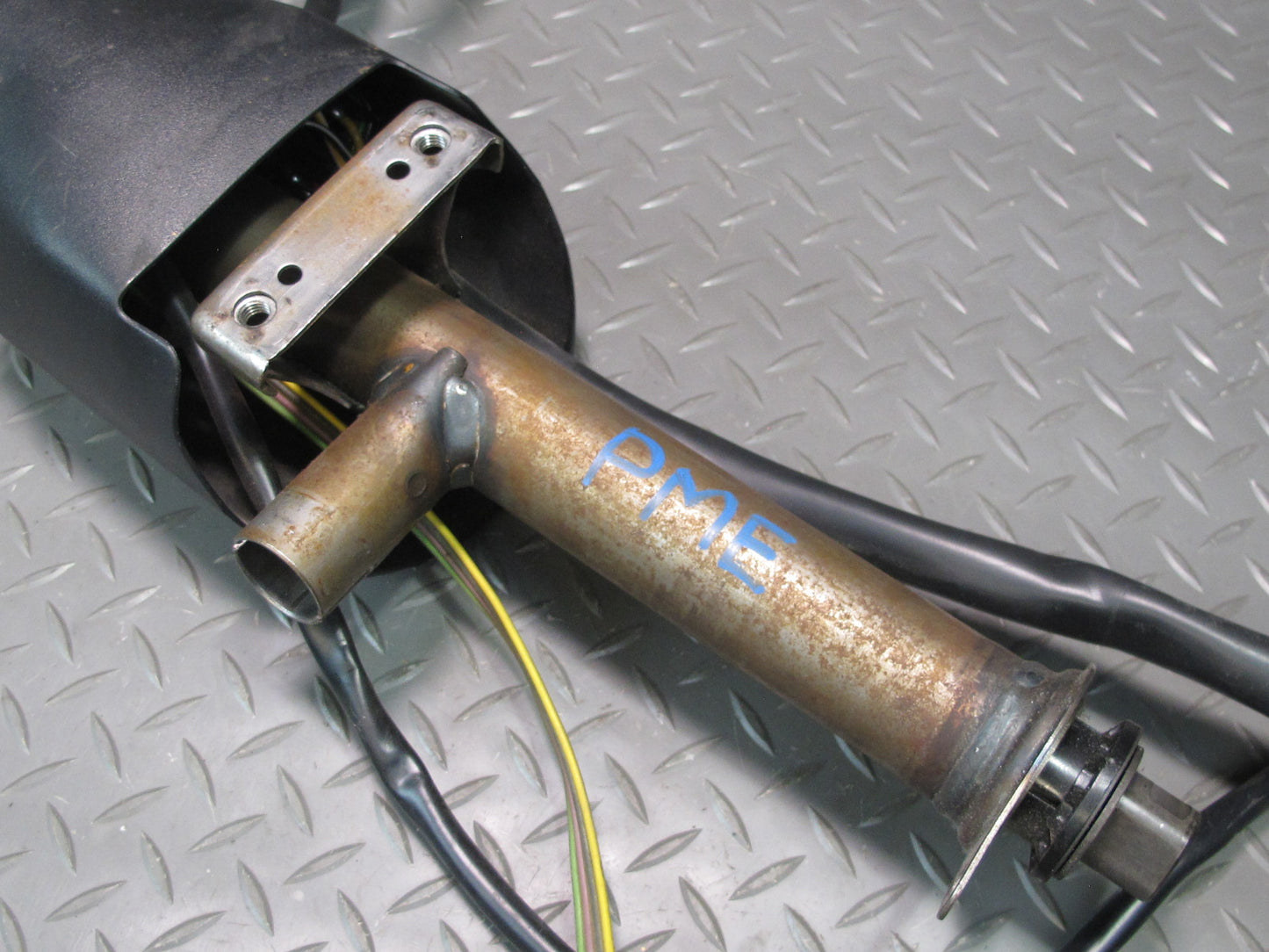 94-95 Mercedes 300D W124 Steering Column & Cover w Turn Wiper Cruise Switch OEM