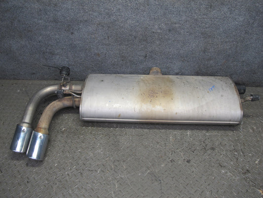 13-17 BMW F25 X3 28ix 2.0L Rear Exhaust Muffler w Tips 81K Miles 7629636 OEM