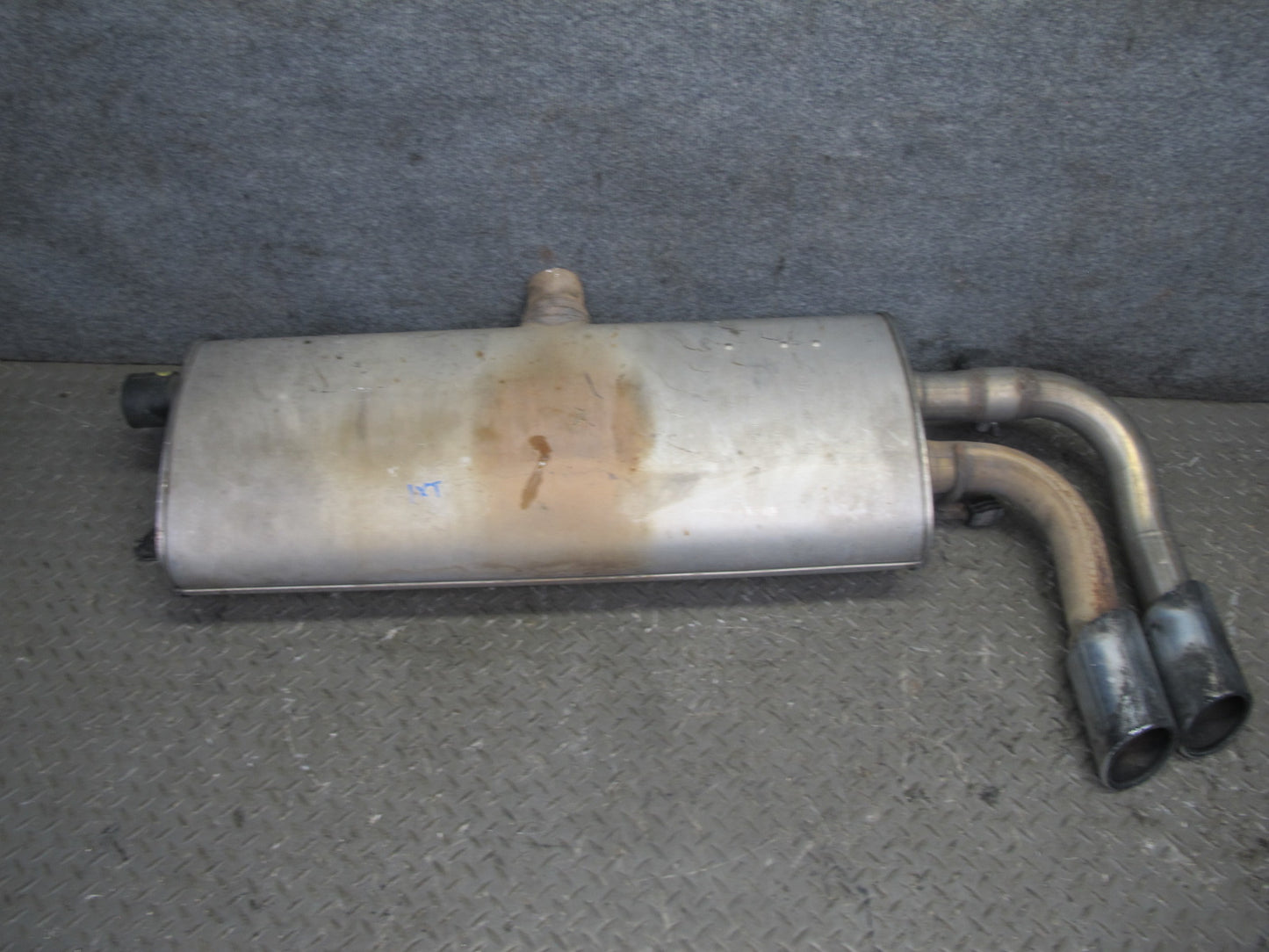 13-17 BMW F25 X3 28ix 2.0L Rear Exhaust Muffler w Tips 81K Miles 7629636 OEM