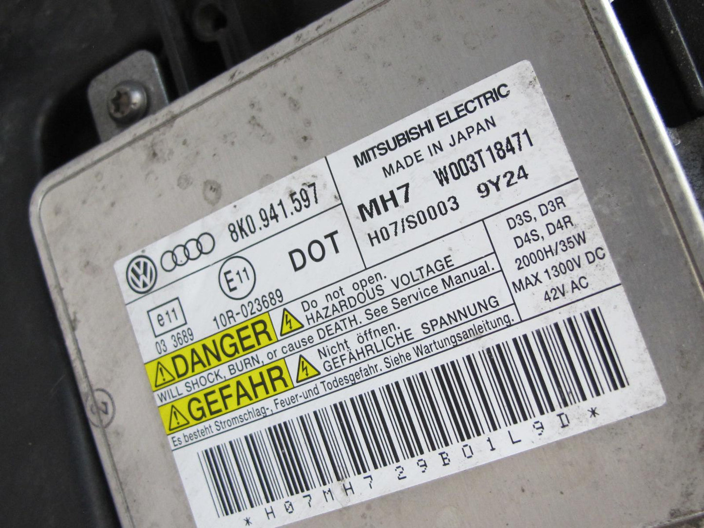 08-12 Audi 8T A5 S5 Front Left Xenon HID Headlight Lamp OEM