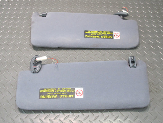 98-00 Lexus UCF20L LS400 Set of 2 Front Left & Right Sun Visor Blue Gray OEM