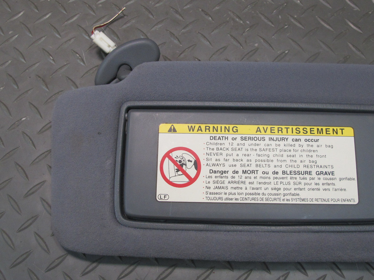 98-00 Lexus UCF20L LS400 Set of 2 Front Left & Right Sun Visor Blue Gray OEM