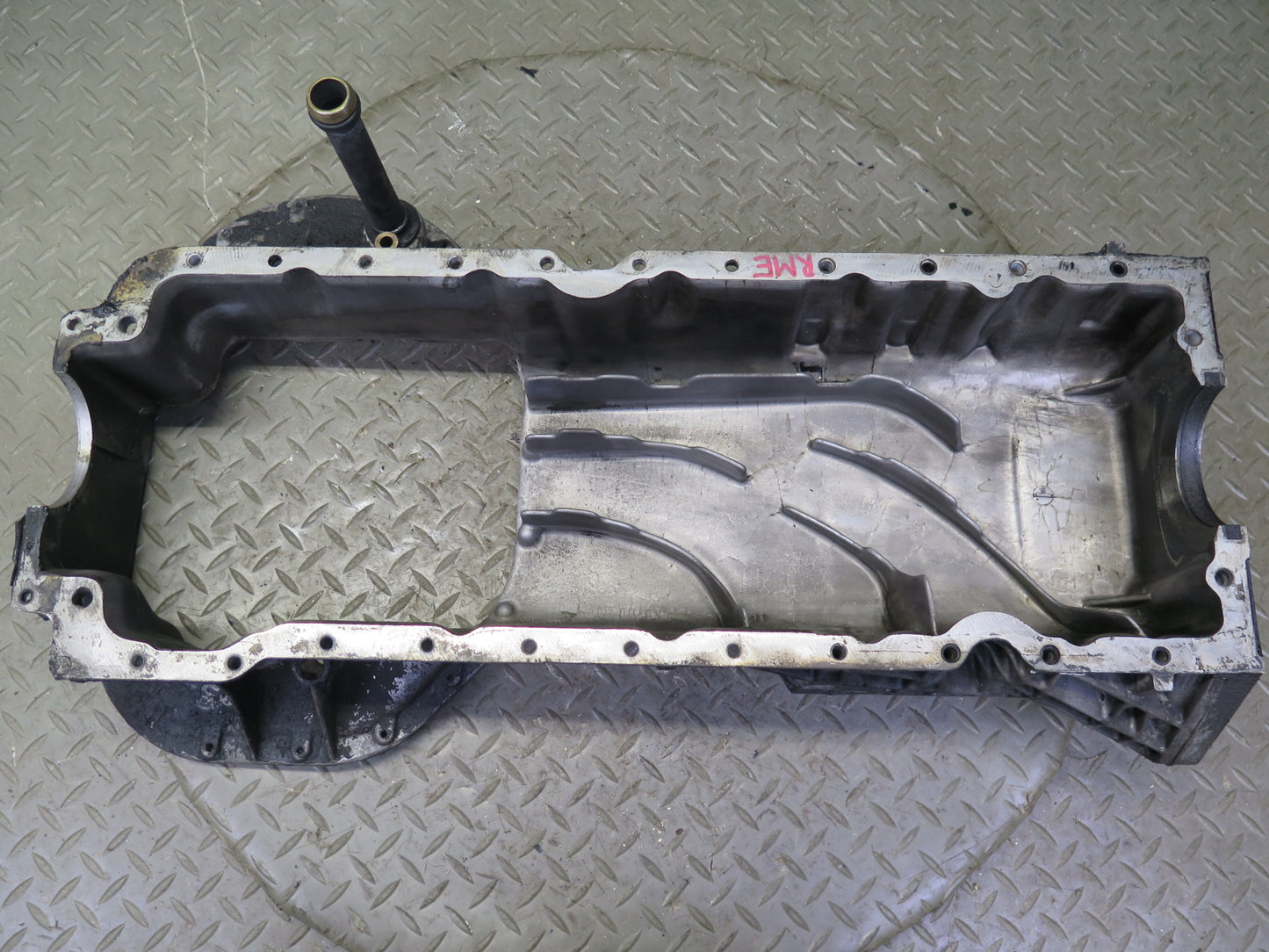 82-85 Mercedes W123 300D OM617 617.952 Diesel Engine Upper Oil Pan OEM