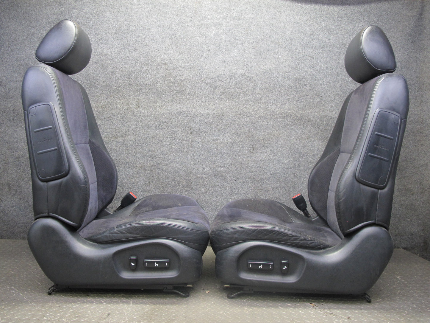 2001 Lexus JCE10L IS300 Sedan Front & Rear Suede Leather Black Seat Set OEM