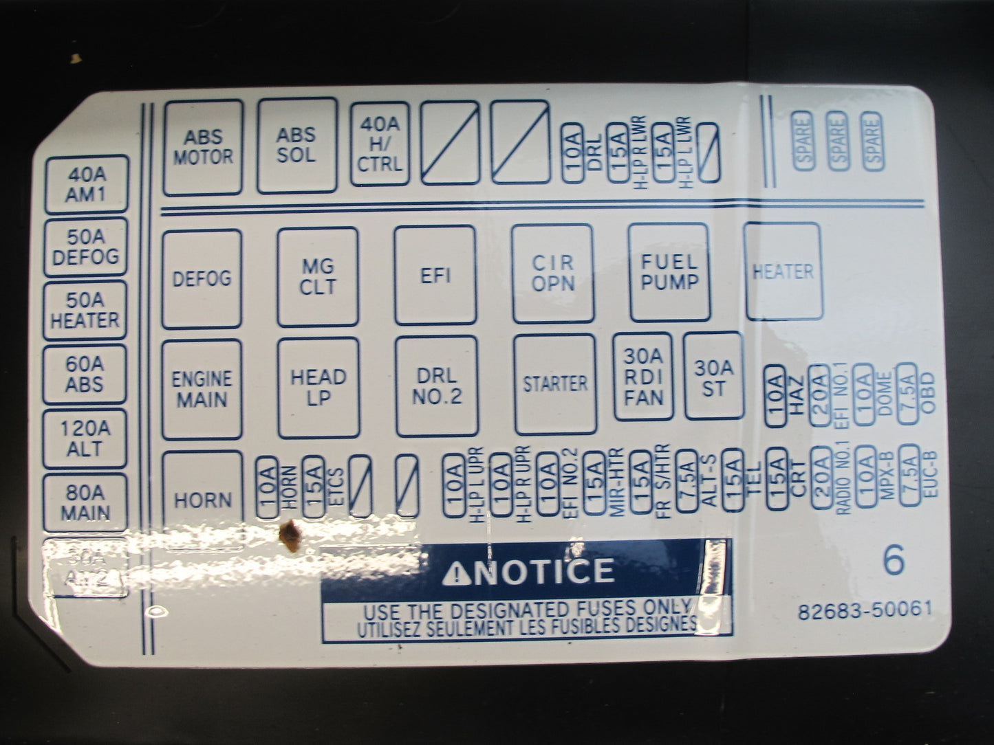 98-00 Lexus UCF20L LS400 Engine Bay Fuse Relay Box Module OEM