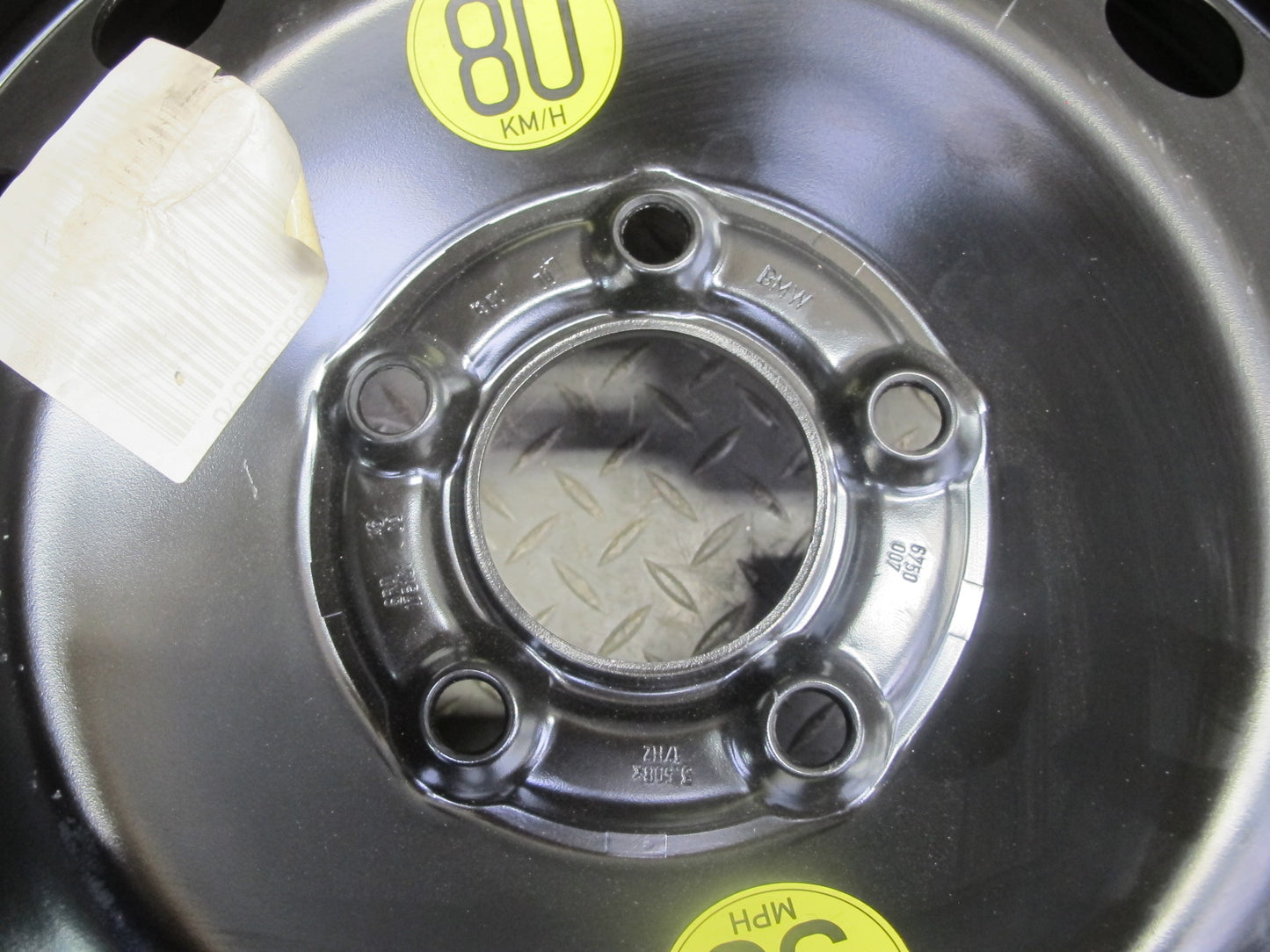 01-06 BMW E46 330ci R17 17" Spare Tire Wheel 17x3.5B ET30 125/80 6750007 OEM