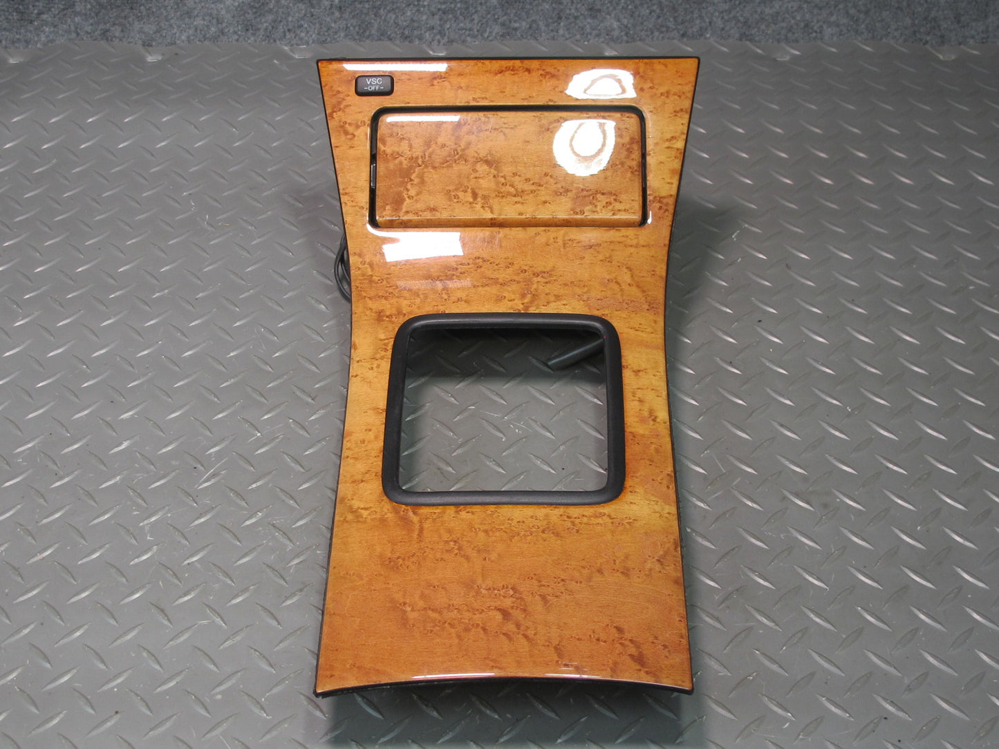 98-00 Lexus UCF20L LS400 Center Console Shifter Wood Trim Cover Panel w VSC OEM