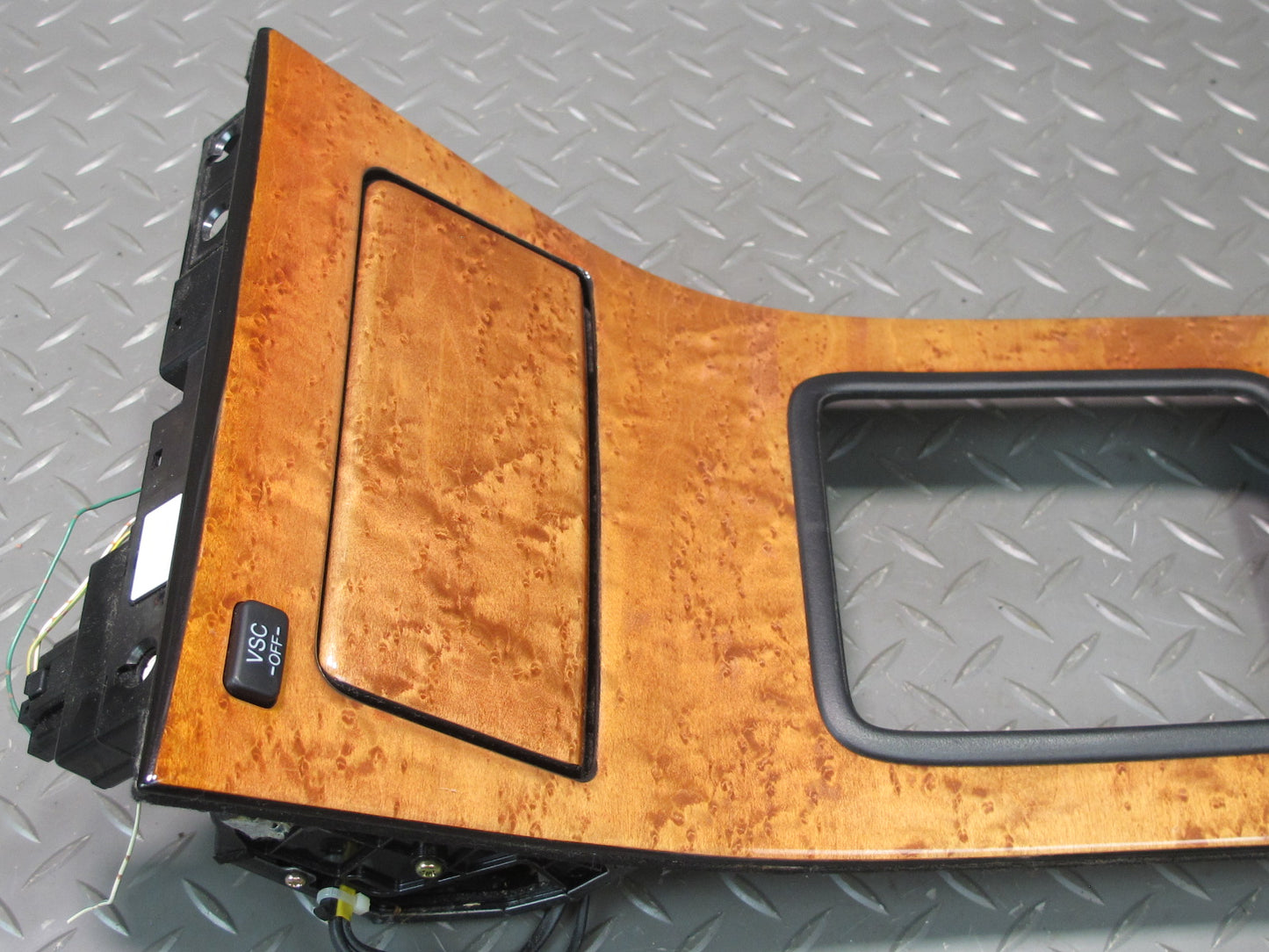 98-00 Lexus UCF20L LS400 Center Console Shifter Wood Trim Cover Panel w VSC OEM