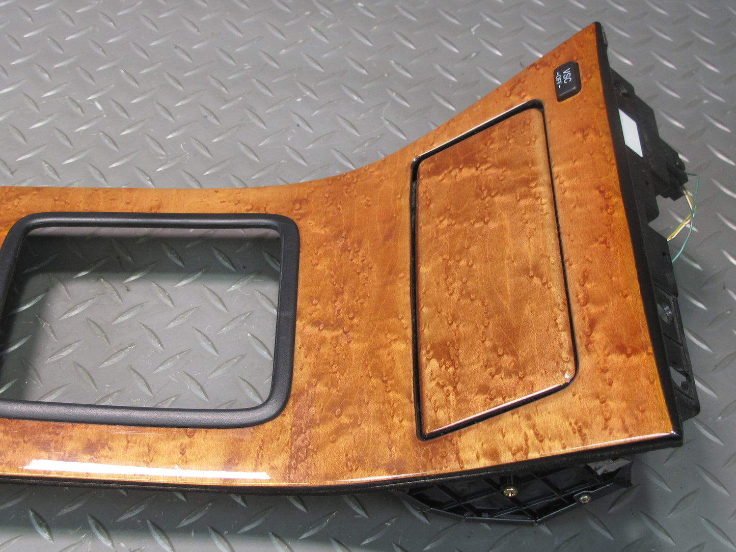 98-00 Lexus UCF20L LS400 Center Console Shifter Wood Trim Cover Panel w VSC OEM