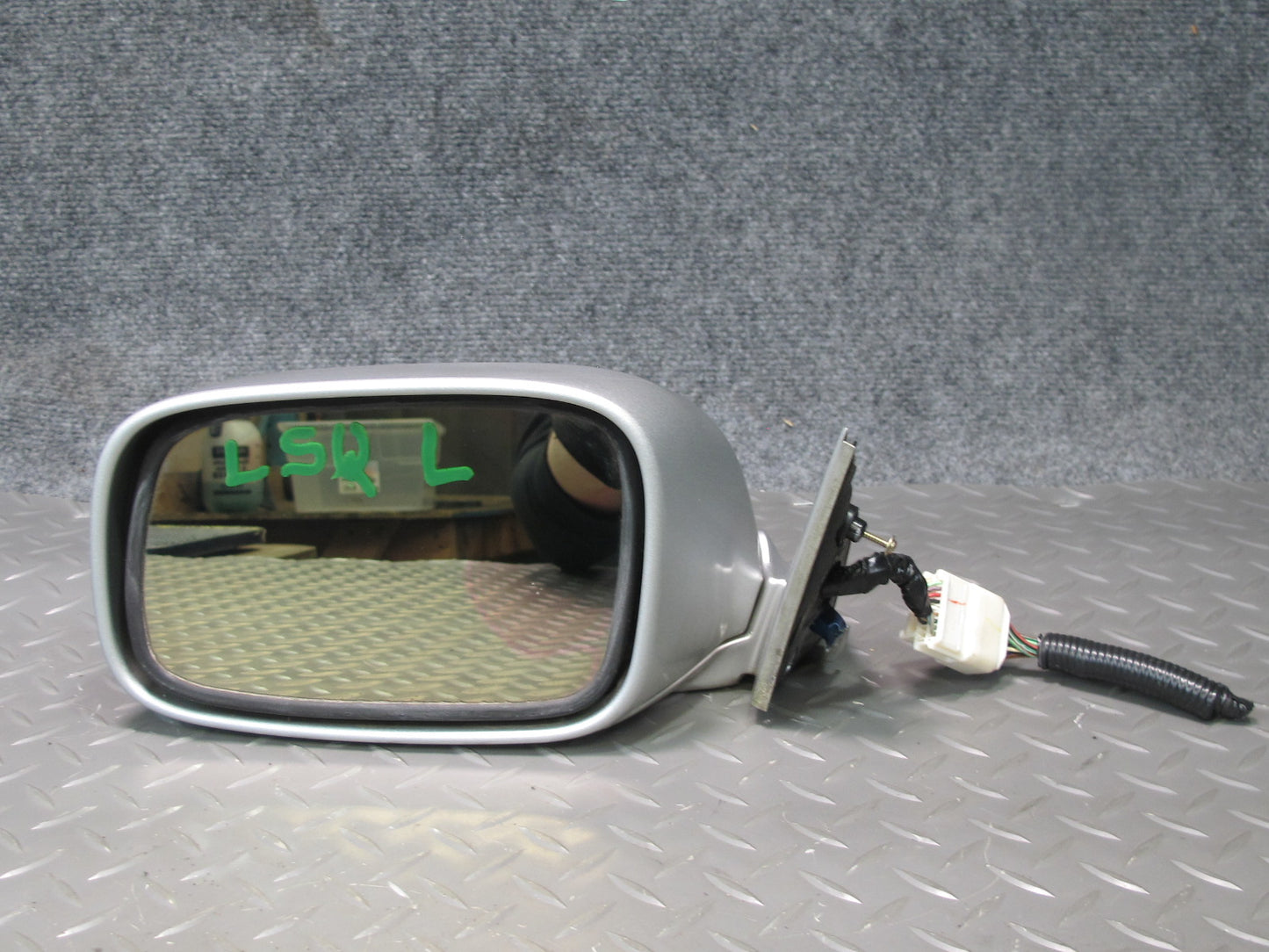 98-00 Lexus UCF20L LS400 Left Door Exterior Side View Heated Mirror Silver OEM
