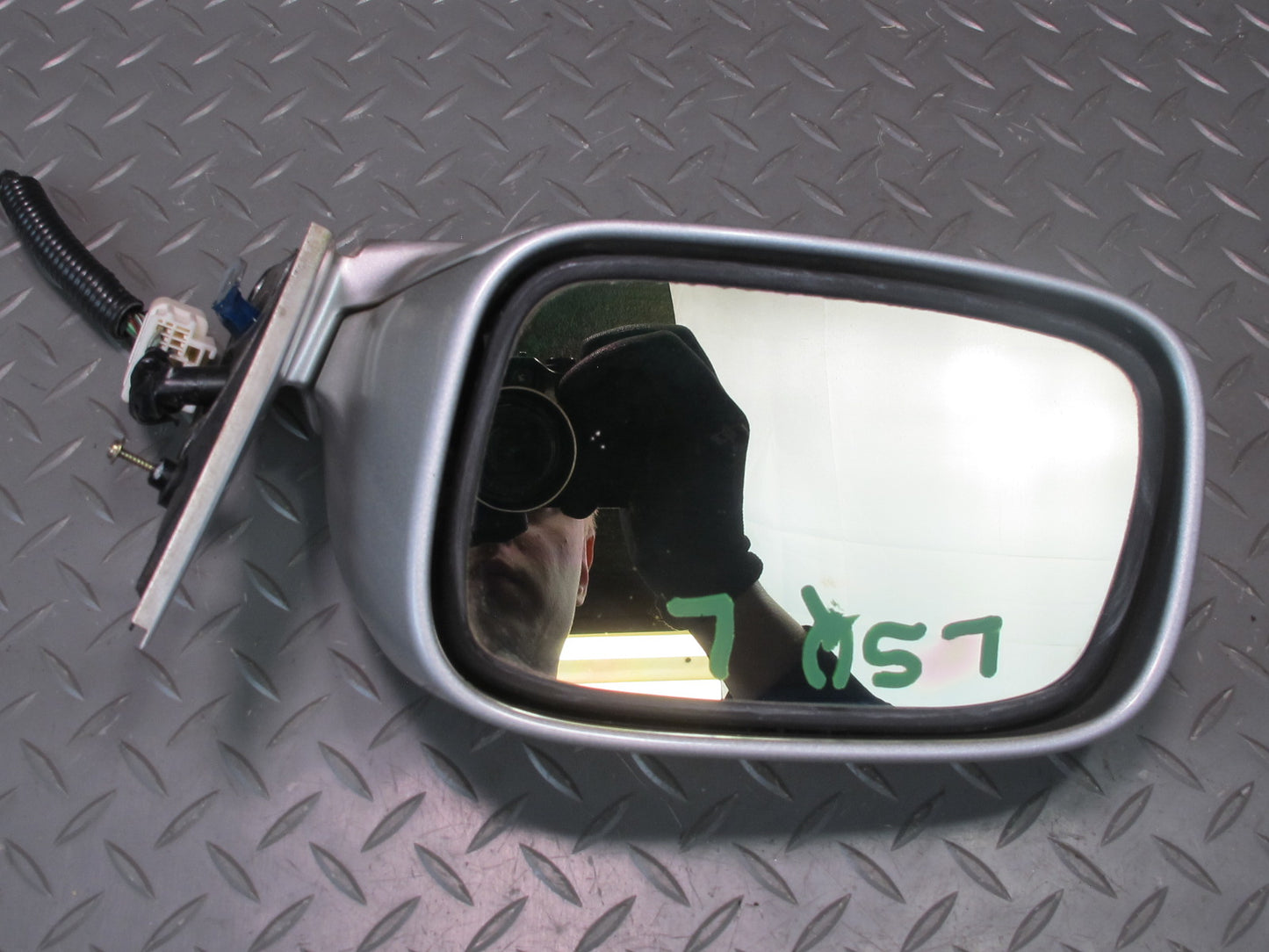 98-00 Lexus UCF20L LS400 Left Door Exterior Side View Heated Mirror Silver OEM