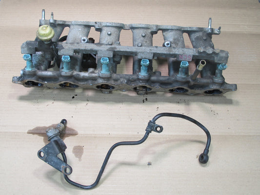 98-00 Lexus SC300 2JZGE Engine Lower Intake Manifold w Pressure Hard Line OEM