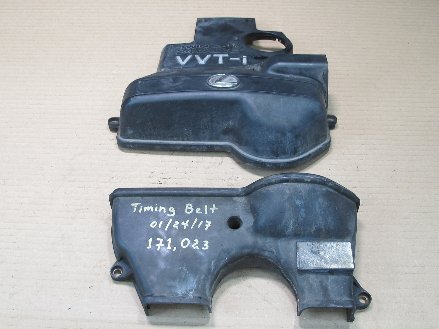 98-00 Lexus JZZ31L SC300 2JZGE Set of 2 Front Engine Timing Belt Cover Vvt-i OEM