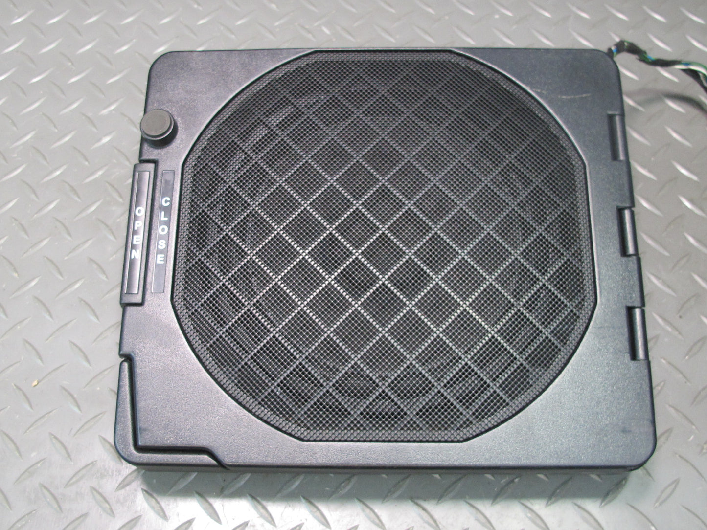 01-06 BMW E46 330ci Convertible Rear Subwoofer Speaker w Cover OEM