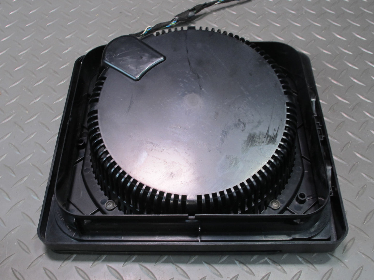 01-06 BMW E46 330ci Convertible Rear Subwoofer Speaker w Cover OEM