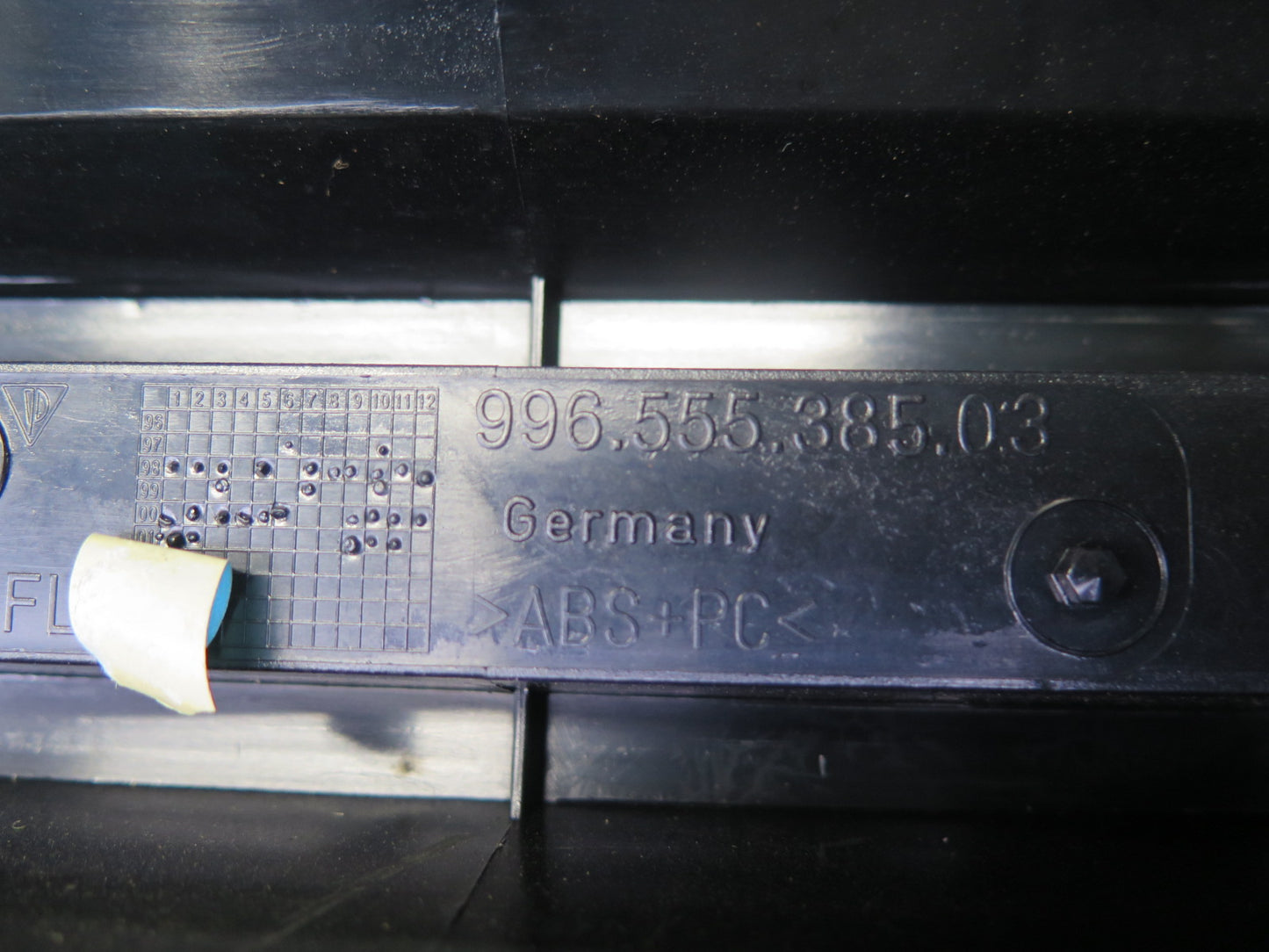 2002-2005 Porsche 911 996 Convertible Roll Bar Trim Cover Panel 99655538503