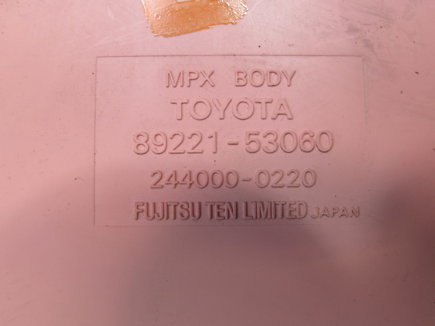 2001 Lexus JCE10L IS300 Left Junction Fuse Relay Box w Network Computer OEM