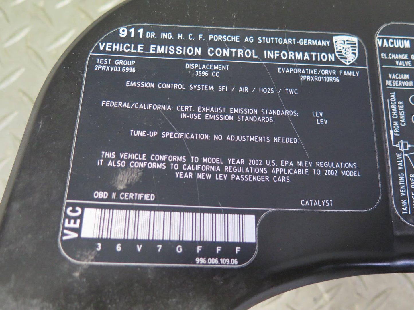 1999-2005 Porsche 911 Carrera 996 Rear Engine Deck Lid Spoiler Drive Motor Assy