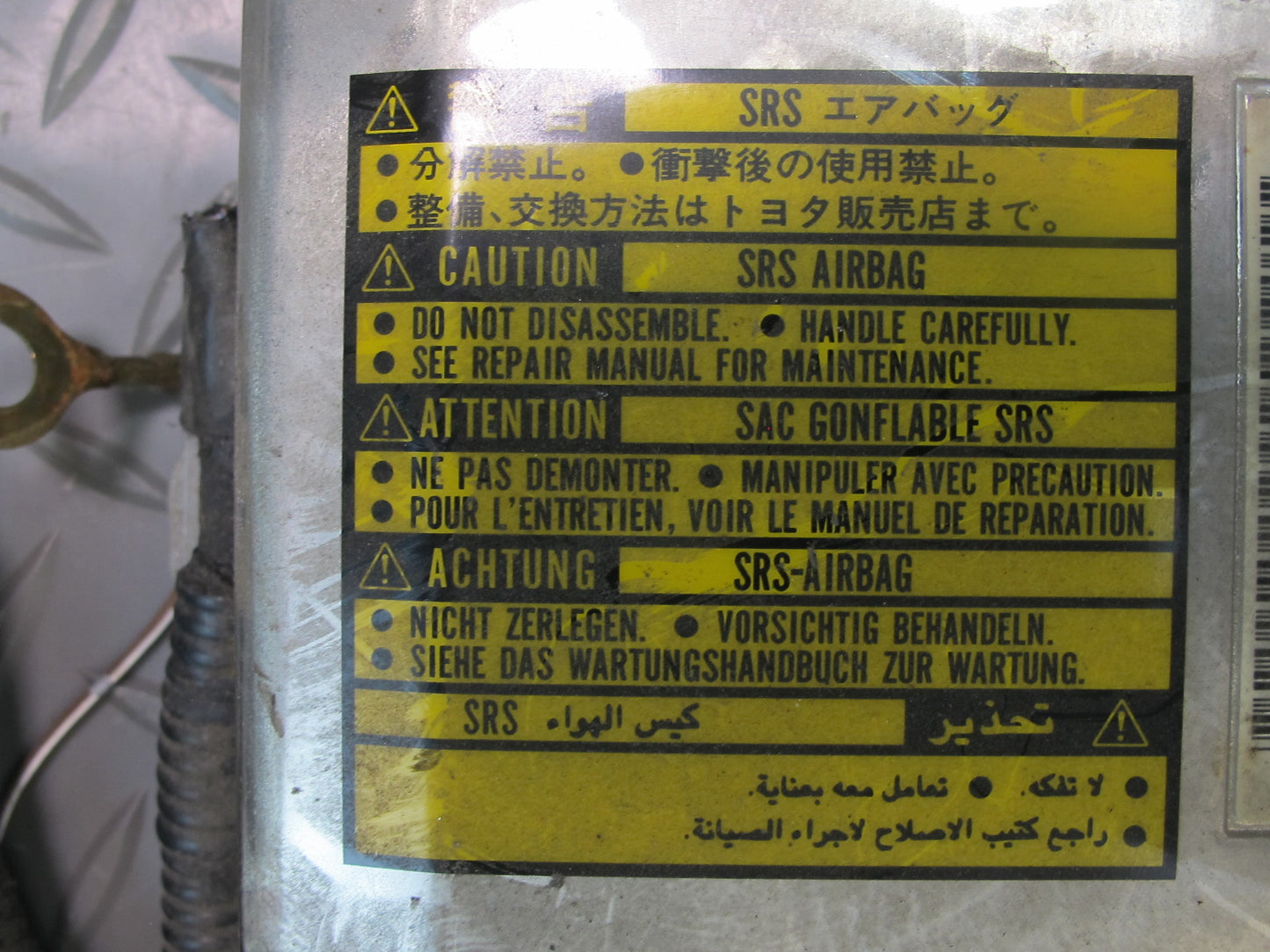 01 LEXUS IS300 SRS AIRBAG CONTROL MODULE UNIT 89170-53030 OEM