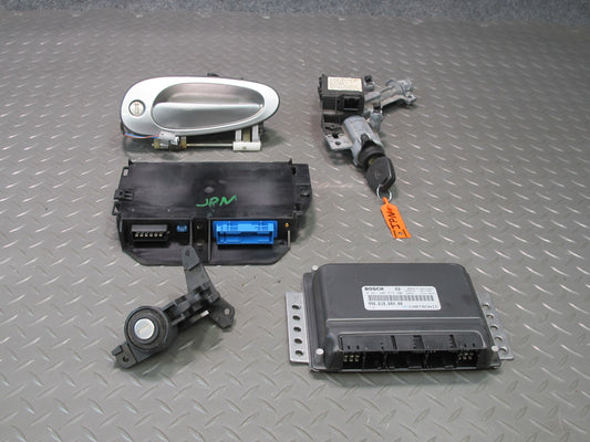 2002 Porsche 911 996 M96.03 M/T Engine ECU ECM Handle Immo Ignition Lock KEY Set