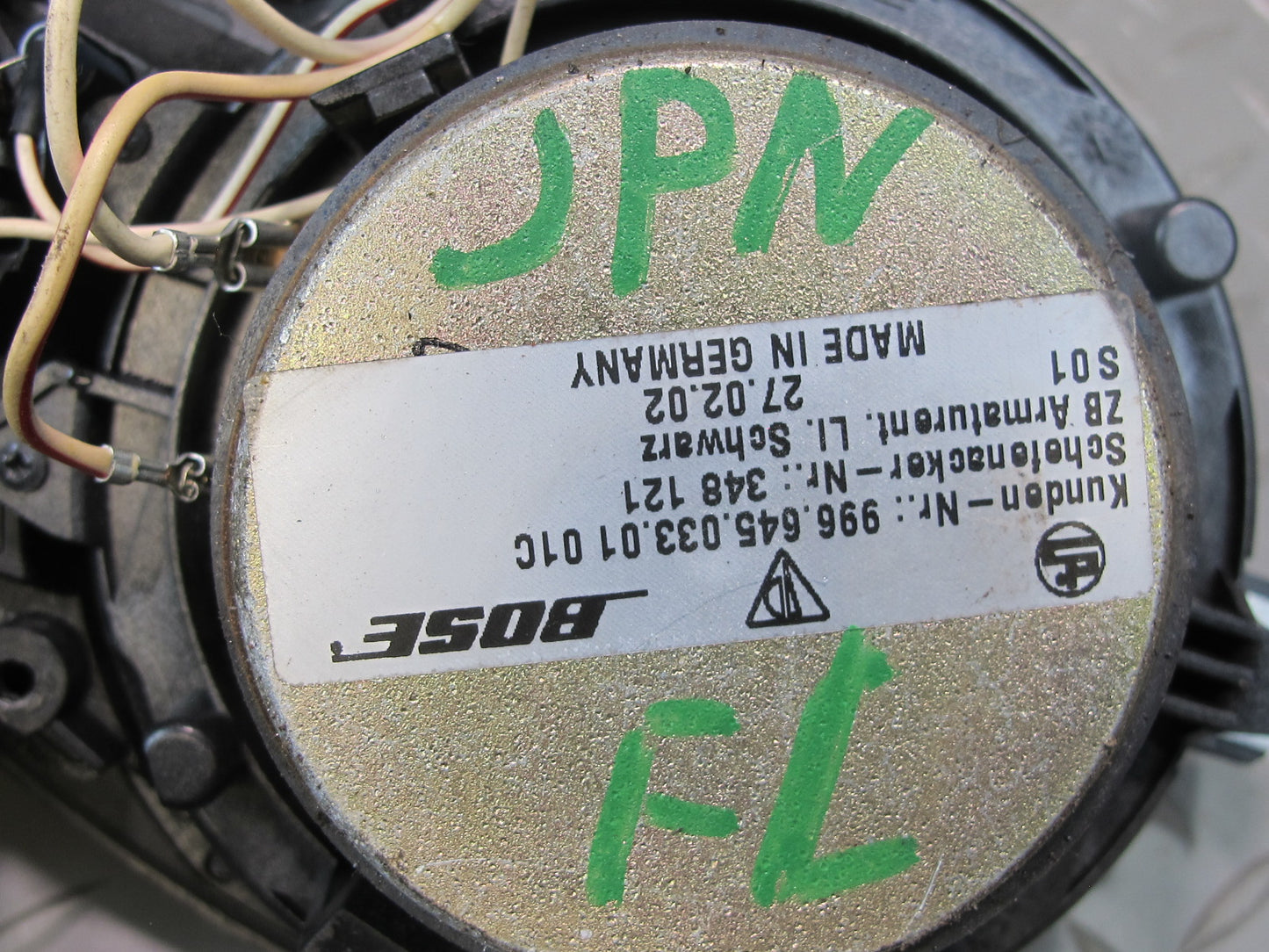 2002-2004 Porsche 911 996 Boxster Front Left & Right Bose Speaker Set of 2