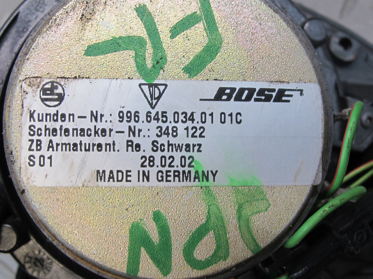 2002-2004 Porsche 911 996 Boxster Front Left & Right Bose Speaker Set of 2