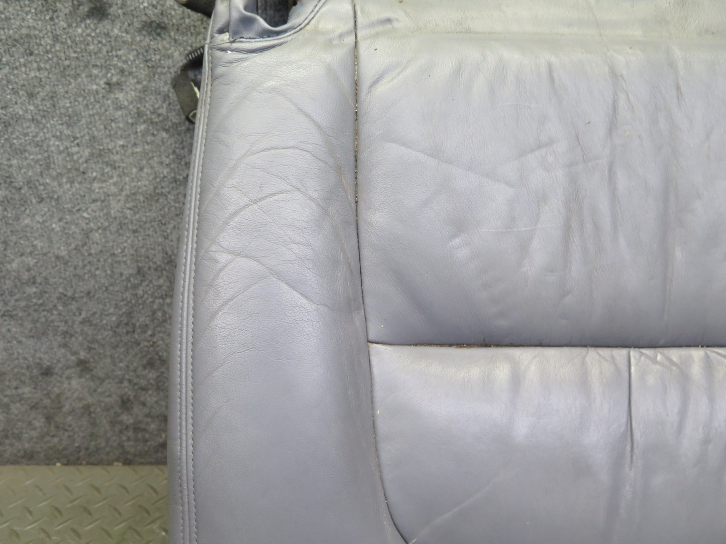 98-00 Lexus UCF20 LS400 Front Right Seat Lower Leather Cushion Gray w Switch OEM