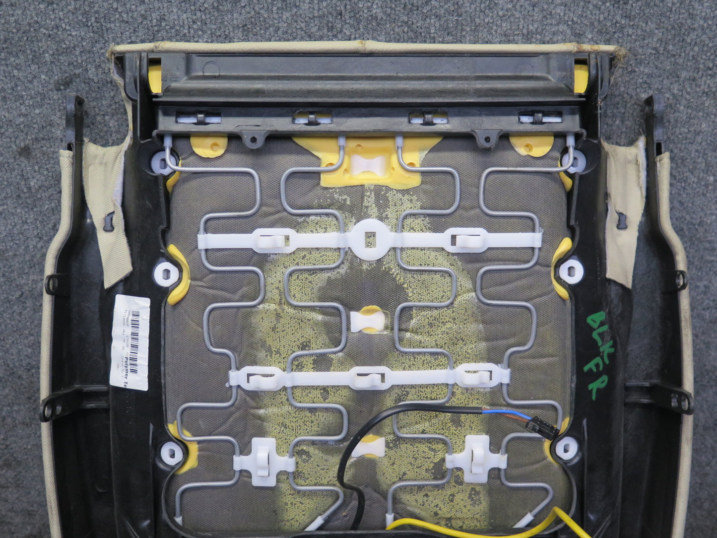 05-06 Mercedes R171 Slk-class Front Right Leather Seat Lower Cushion Beige OEM