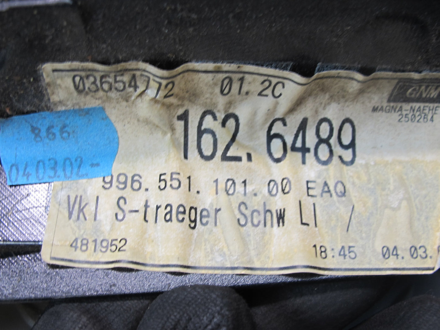 1999-2004 Porsche 911 Carrera 996 Fuse Box Access Kick Trim Carpet Cover Panel