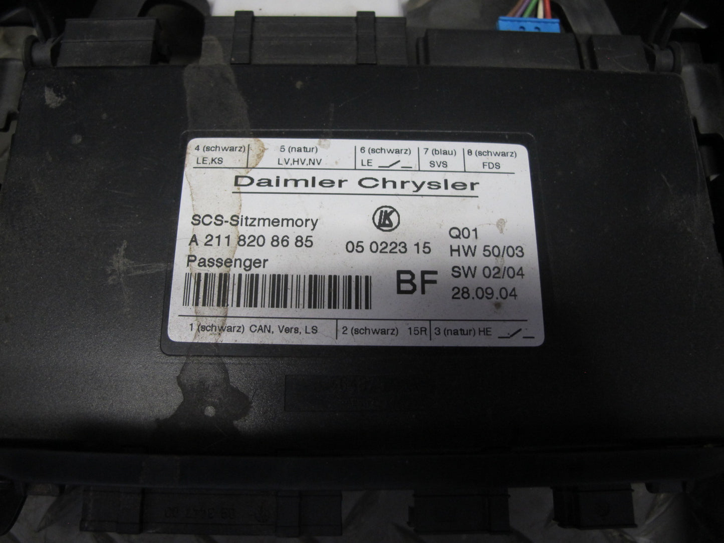 05-08 Mercedes R171 Slk-class Front Right Seat Track w Motors & Module Assy OEM