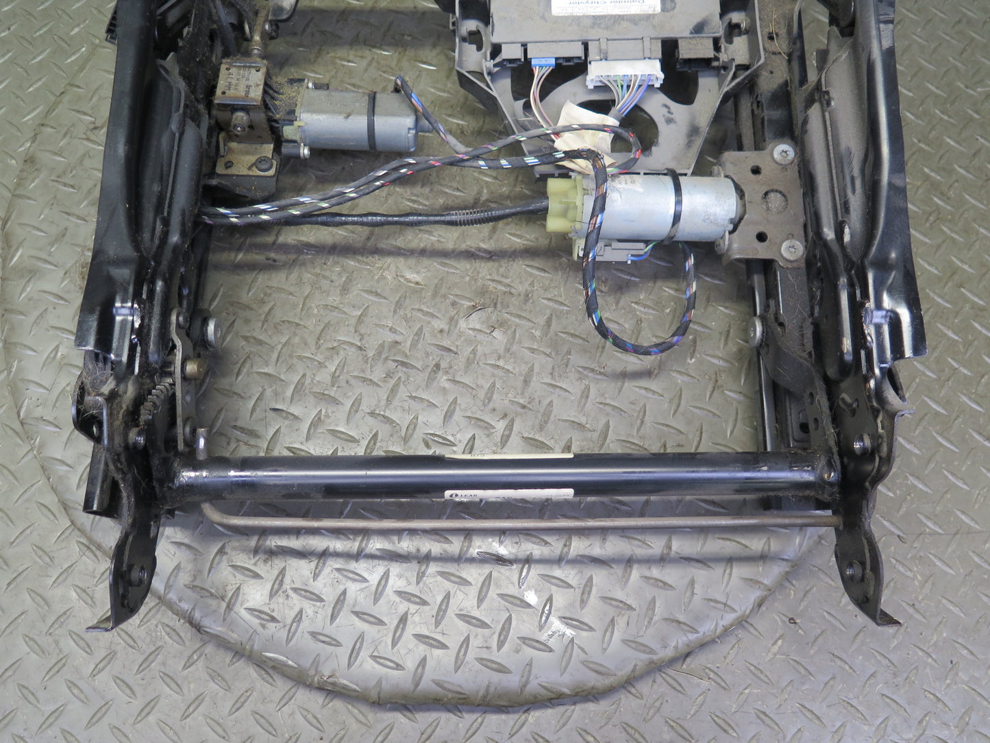 05-08 Mercedes R171 Slk-class Front Left Seat Track w Motors & Module Assy OEM