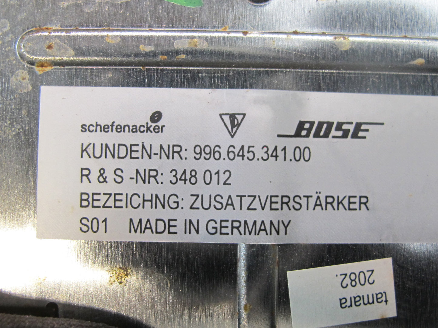 2002 Porsche 911 Carrera 996 Bose Additional Audio Amplifier AMP 99664534100