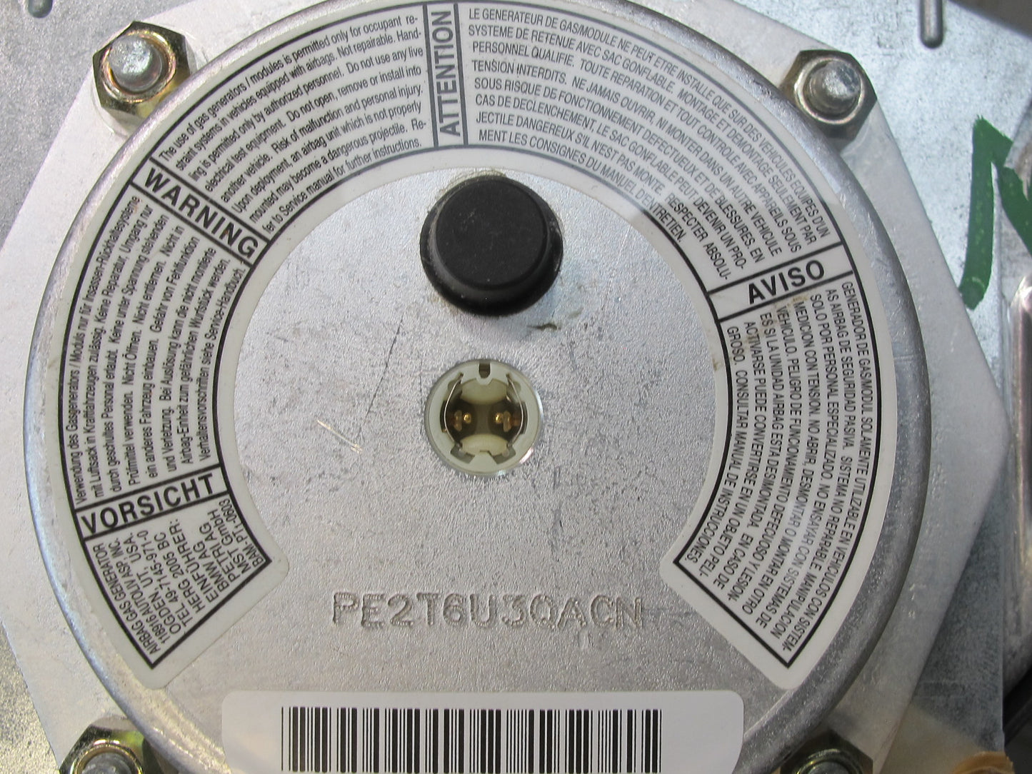 99-05 PORSCHE 911 CARRERA 996 FRONT LEFT DRIVER SIDE STEERING WHEEL SRS AIRBAG 99680308902 OEM