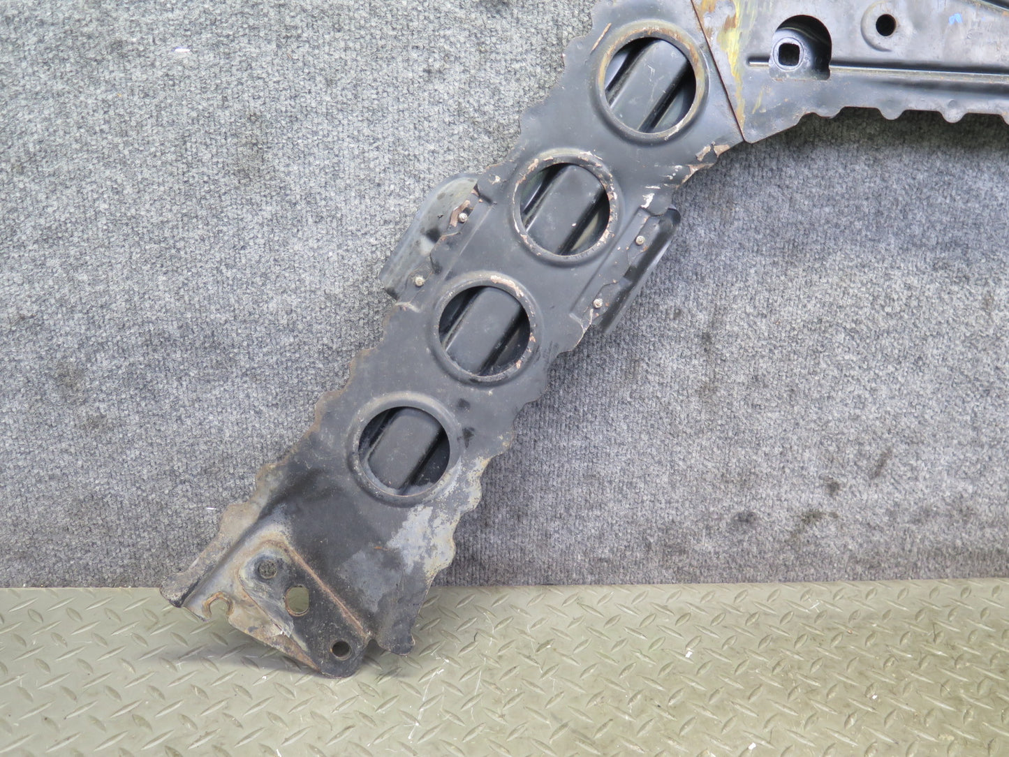 09-20 Nissan Z34 370Z Rear Suspension Crossmember Tunnel Stay Brace 98K Mile OEM