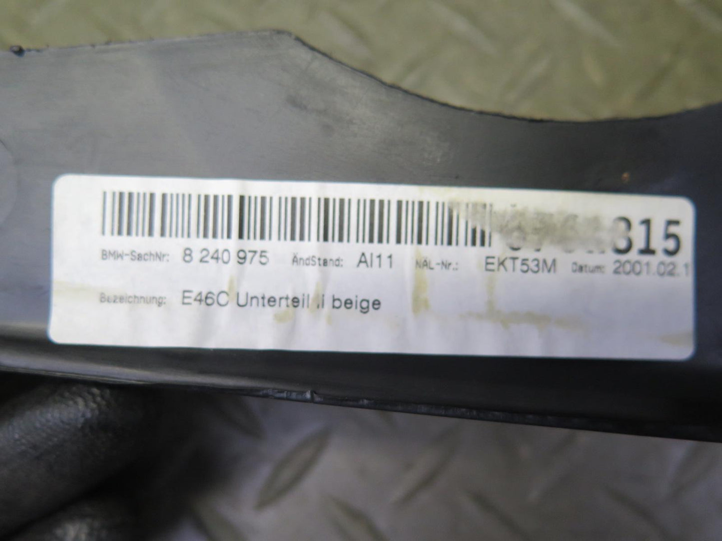 01-06 BMW E46 330ci Conv Set of 2 Rear Lower Quarter Trim Cover Panel Beige OEM