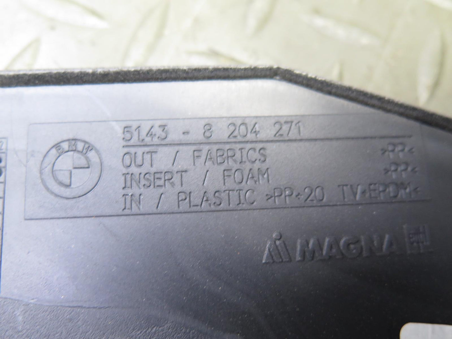 01-06 BMW E46 330ci Conv Set of 2 Rear Lower Quarter Trim Cover Panel Beige OEM