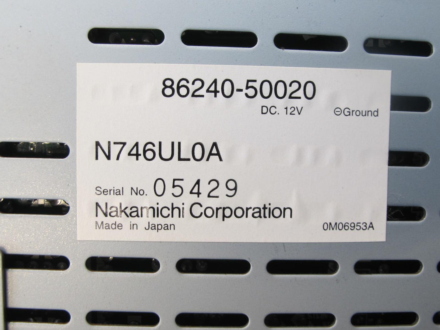 98-00 Lexus UCF20L LS400 Stereo Component Equalizer 86240-50020 OEM