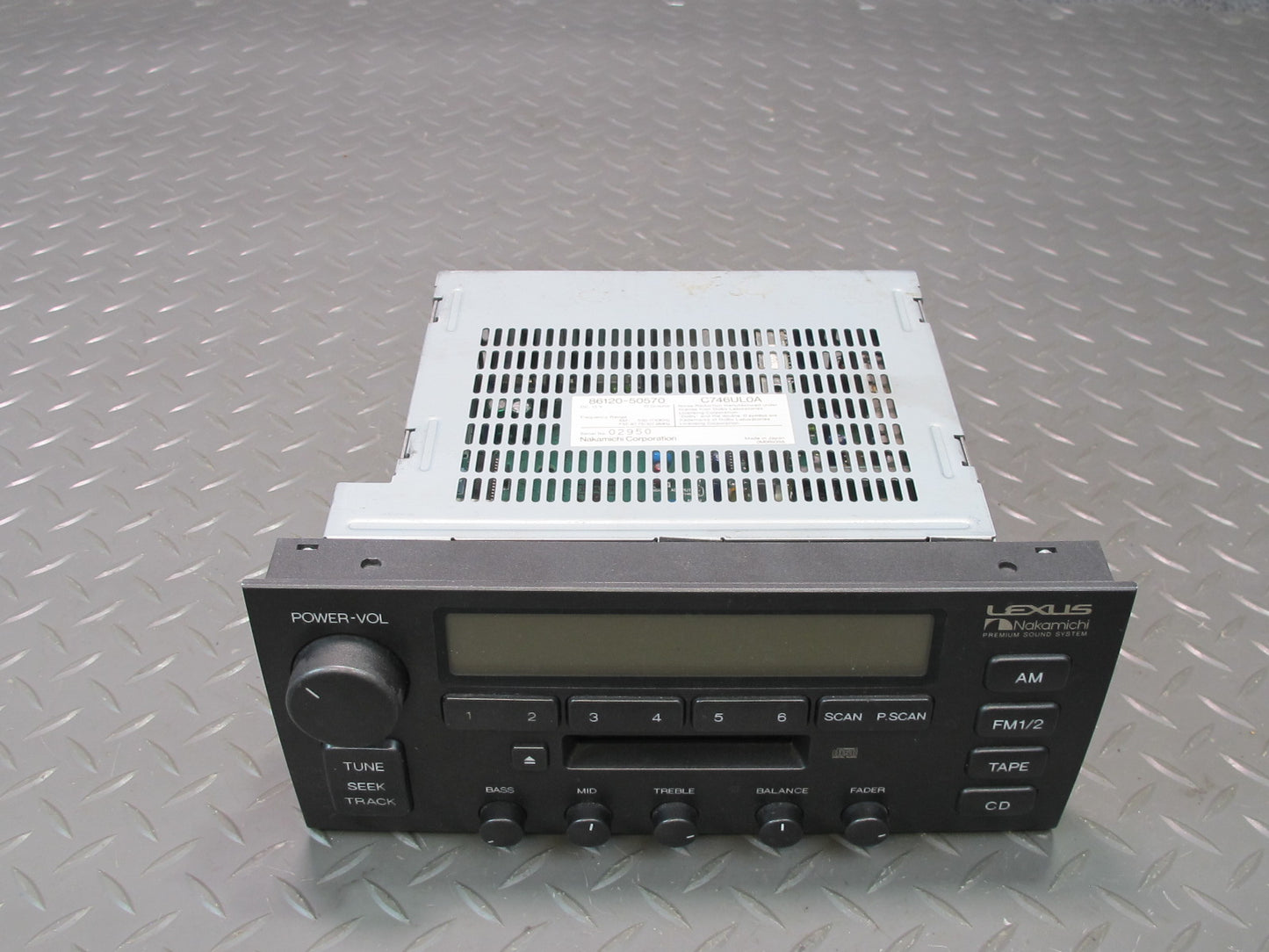 98-00 Lexus UCF20L LS400 Radio Stereo Cassette Player Head Unit 86120-50570 OEM