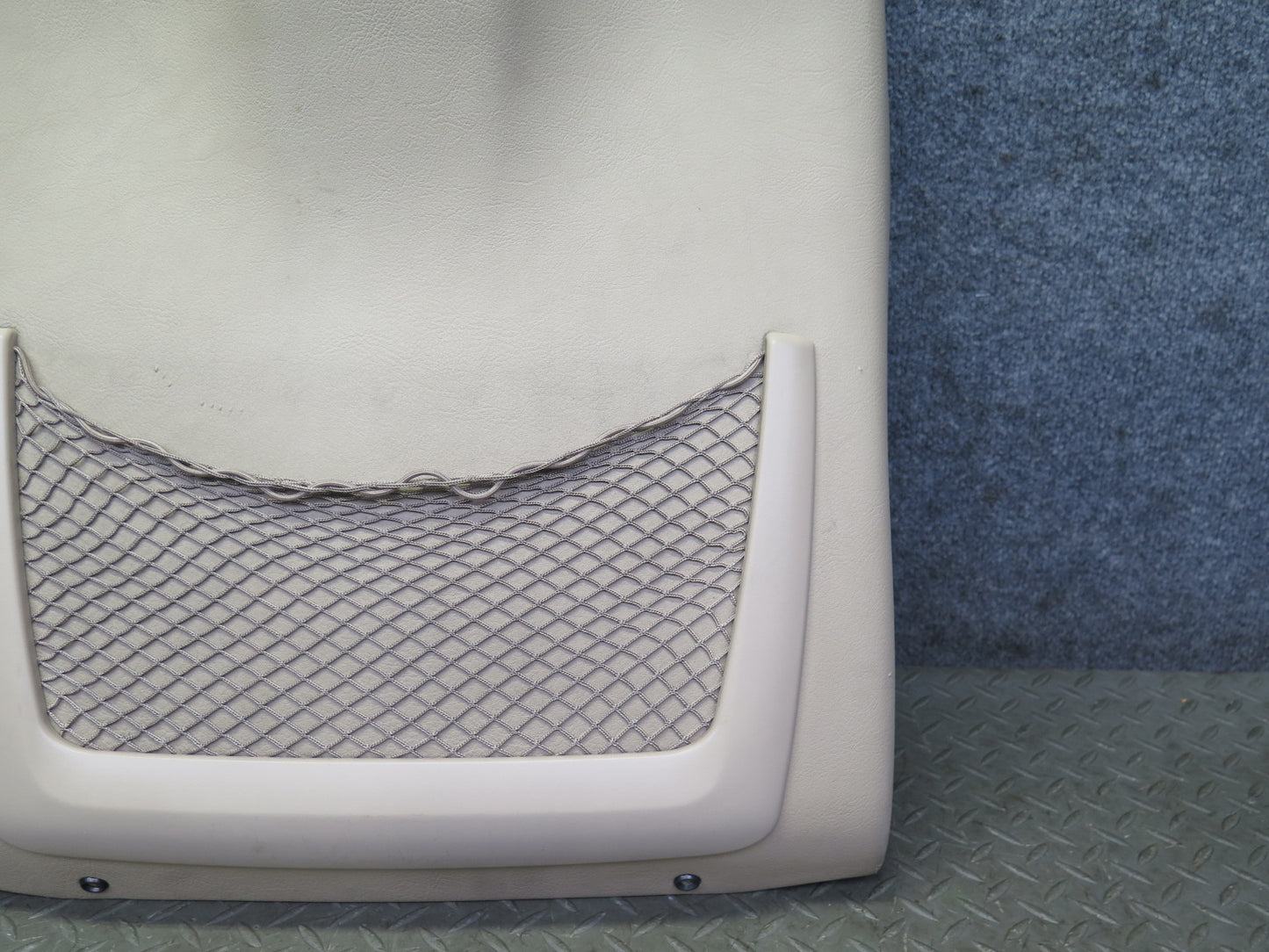 01-06 BMW E46 330ci Convertible Front Right Seat Back Cover Trim Panel Beige OEM