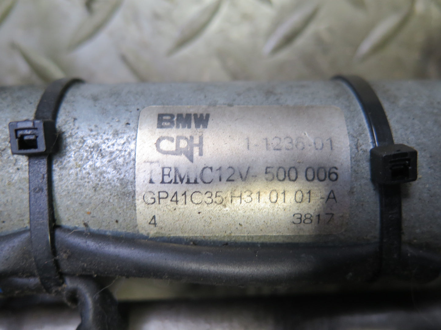 01-06 BMW E46 330ci Convert Front Left Seat Lower Frame Track Rail w Motor OEM