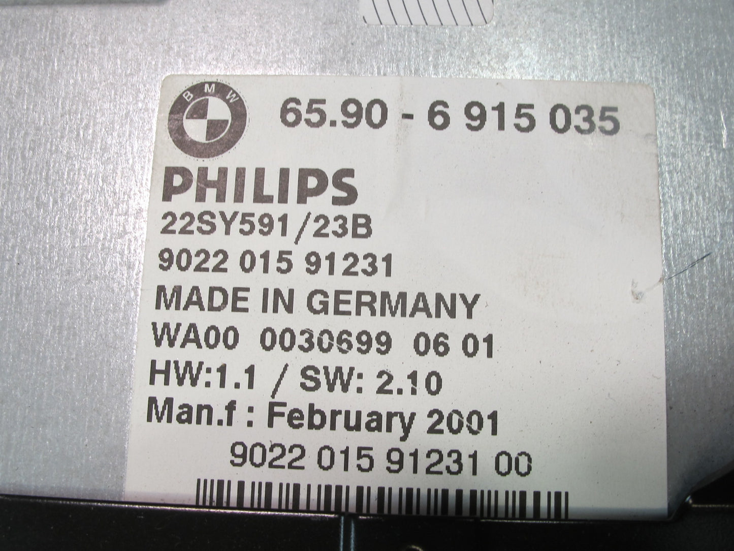 01-02 BMW E46 330ci GPS Navi Navigation System Computer Drive Unit 6915035 OEM