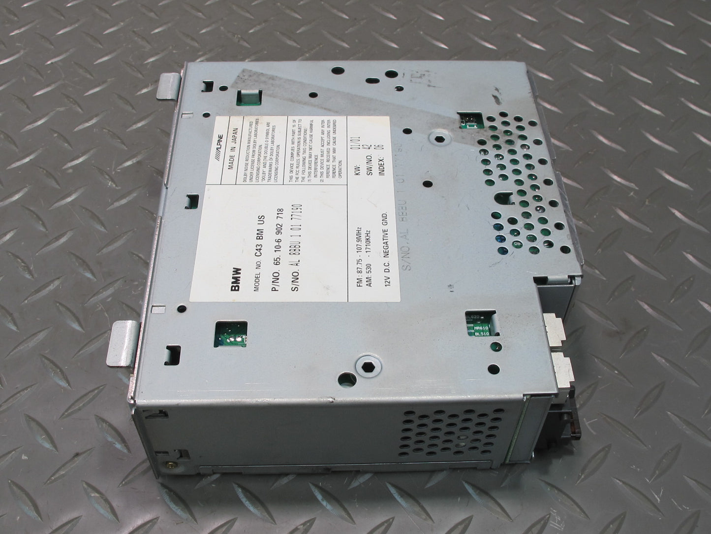 01-02 BMW E46 330ci Alpine GPS Navigation Radio Tuner Receiver 6902718 OEM