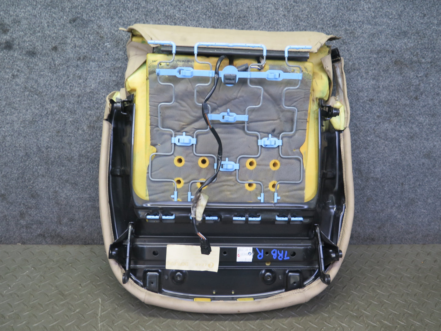 01-06 BMW E46 Convertible Front Right Seat Lower Cushion Leather Beige 77K OEM