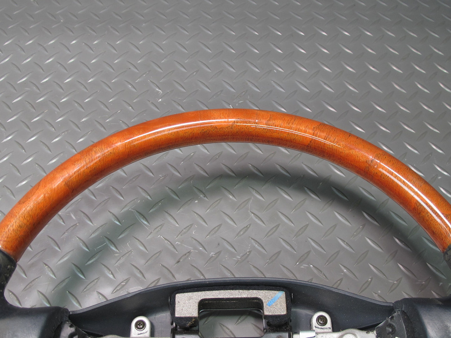 98-00 Lexus UCF20L LS400 Leather Wood Steering w Cruise Control Switch Black OEM