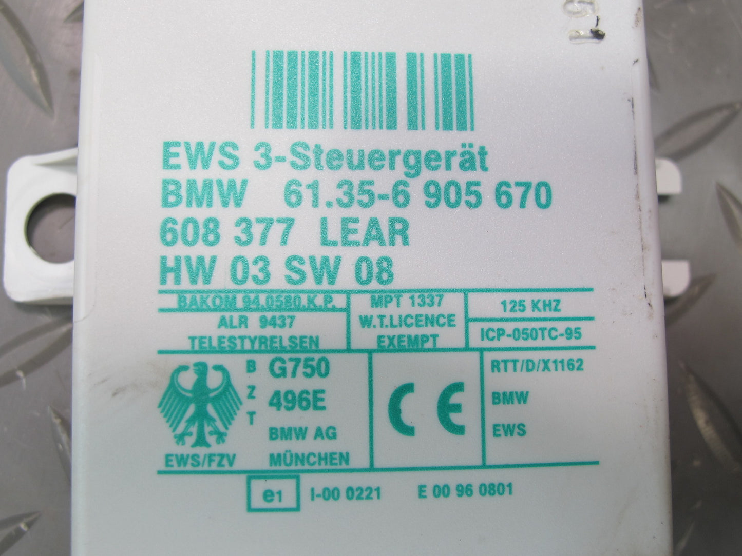 01-06 BMW E46 330ci EWS3 Anti Theft Control Module 6905670 OEM