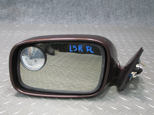 98-00 Lexus UCF20L LS400 Left Door Exterior Side View Heated Mirror RED OEM