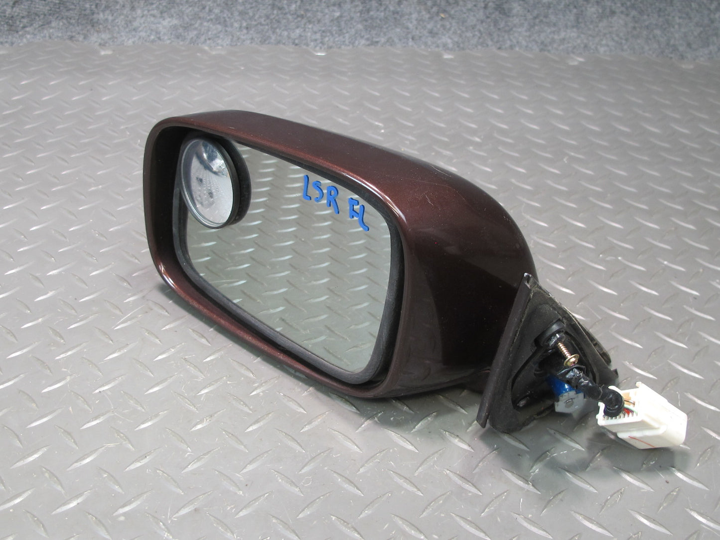 98-00 Lexus UCF20L LS400 Left Door Exterior Side View Heated Mirror RED OEM