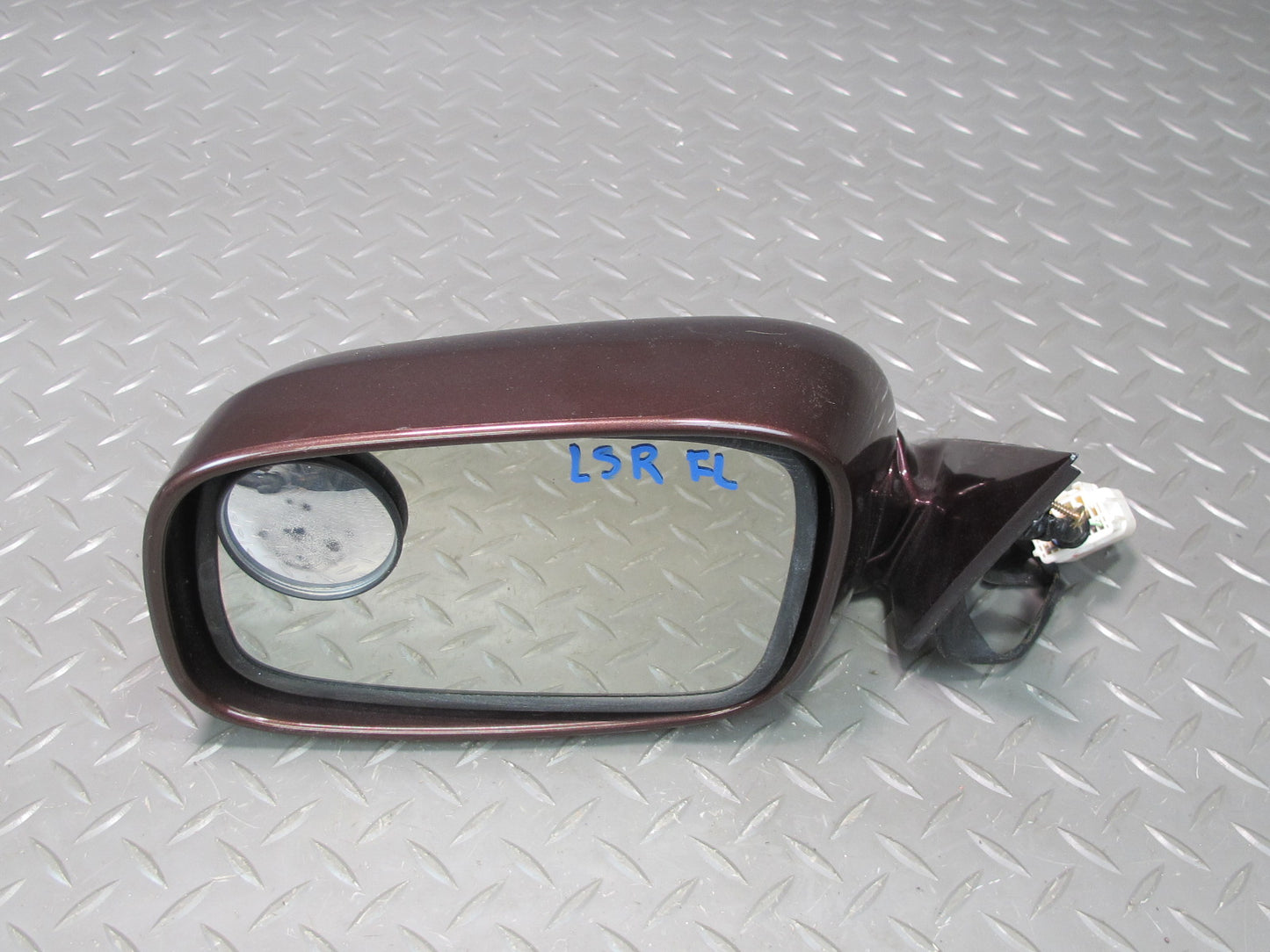 98-00 Lexus UCF20L LS400 Left Door Exterior Side View Heated Mirror RED OEM