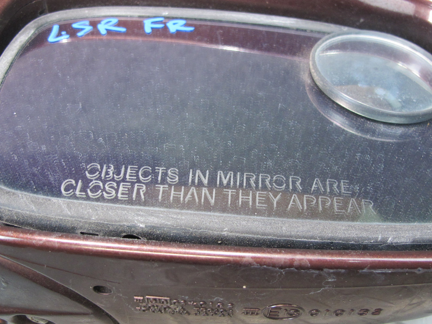 98-00 Lexus UCF20L LS400 Right Door Exterior Side View Heated Mirror RED OEM