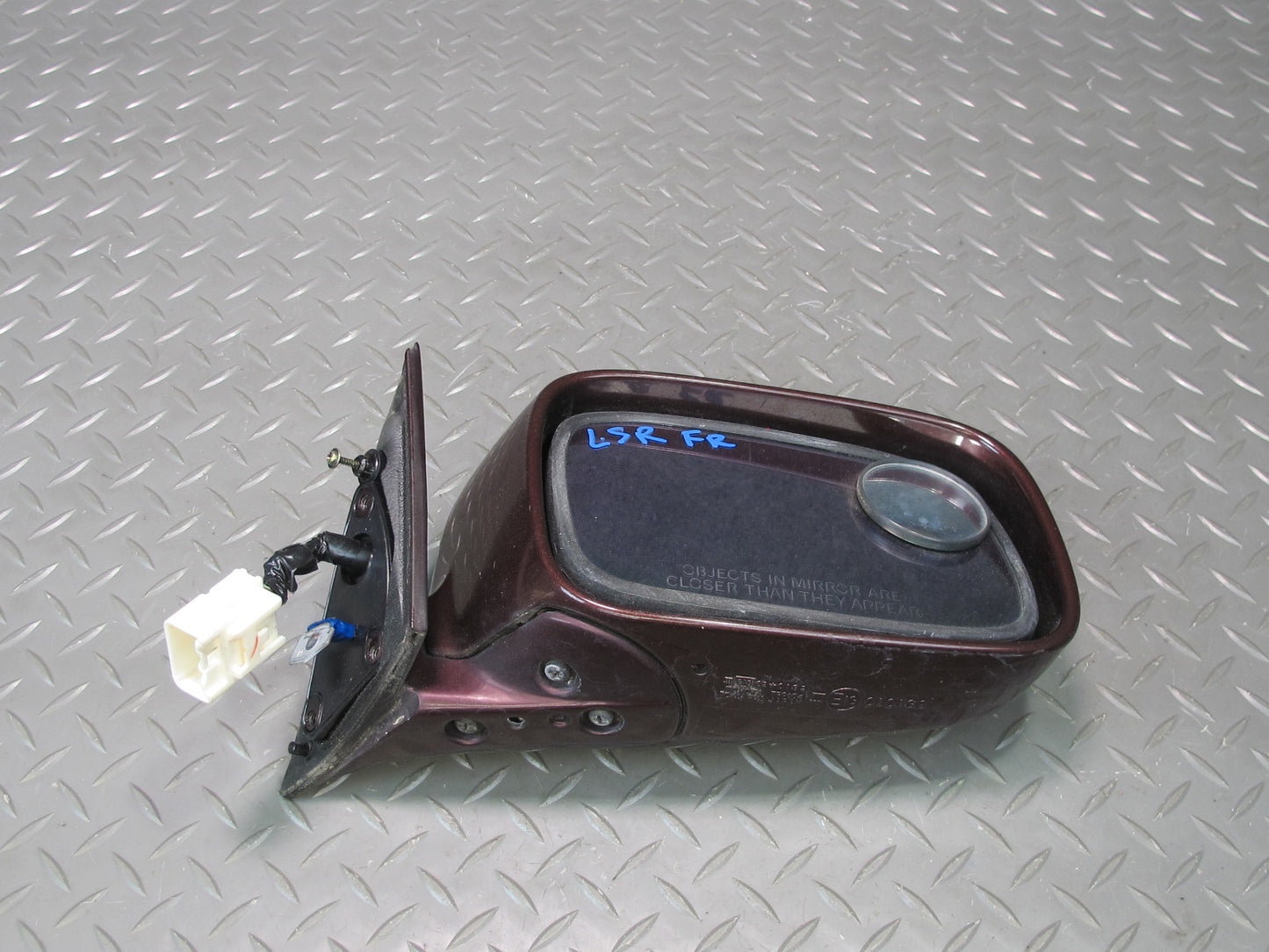 98-00 Lexus UCF20L LS400 Right Door Exterior Side View Heated Mirror RED OEM